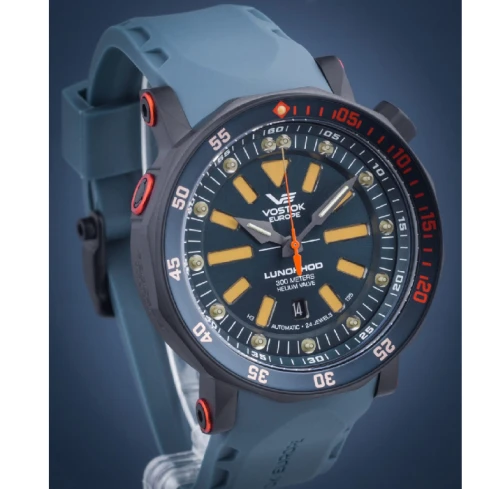 Мъжки ръчен часовник с автоматичен механизъм - корпус от Стомана - Естествена кожа - цвят Син Черен