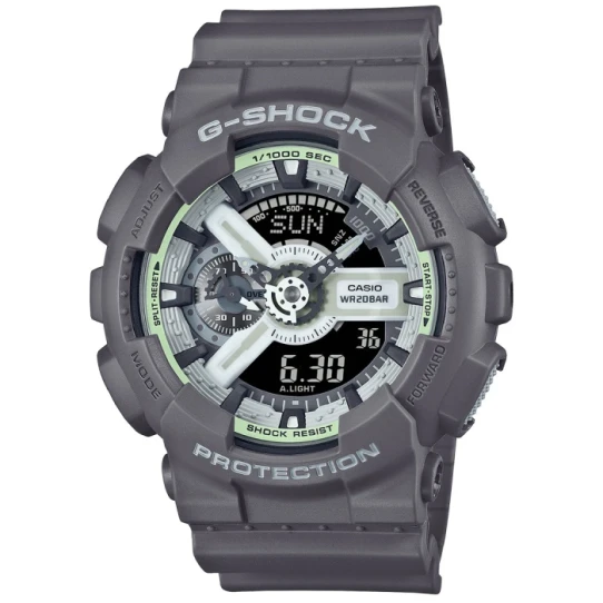 Мъжки ръчен часовник с кварцов механизъм - корпус от Полимер - Полимер - цвят Черен Сив