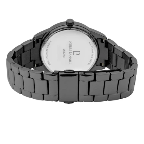 Дамски ръчен часовник с кварцов механизъм - корпус от Стомана - Стоманена верижка - цвят Черен Черен