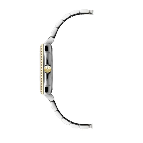 Дамски ръчен часовник с кварцов механизъм - корпус от Стомана - Стоманена верижка - цвят Седеф Сив