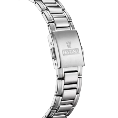 Мъжки ръчен часовник с кварцов механизъм - корпус от Стомана - Стоманена верижка - цвят Син Сив