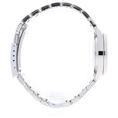 Мъжки ръчен часовник с кварцов механизъм - корпус от Стомана - Стоманена верижка - цвят Черен Сив