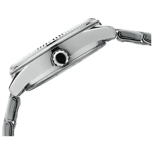 Мъжки ръчен часовник с кварцов механизъм - корпус от Стомана - Стоманена верижка - цвят Черен Сив