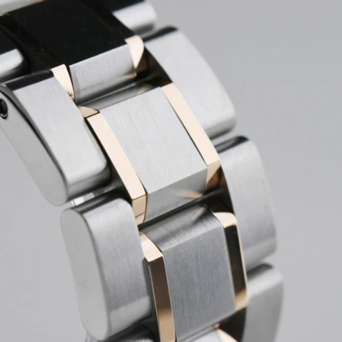 Мъжки ръчен часовник с автоматичен механизъм - корпус от Стомана - Стоманена верижка - цвят Скелетон Сив