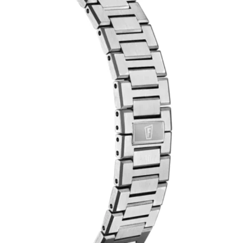 Мъжки ръчен часовник с кварцов механизъм - корпус от Стомана - Стоманена верижка - цвят Зелен Сив