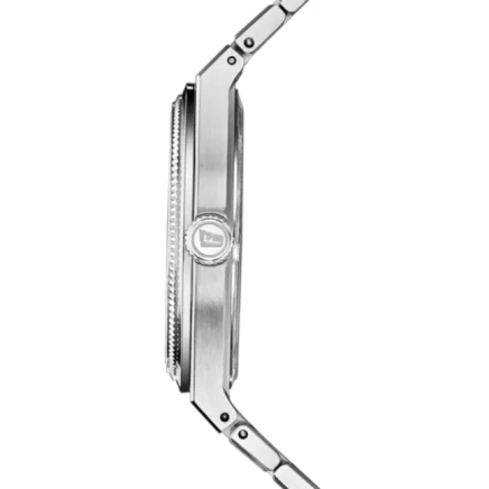 Мъжки ръчен часовник с кварцов механизъм - корпус от Стомана - Стоманена верижка - цвят Зелен Сив