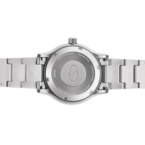 Мъжки ръчен часовник с механичен механизъм - корпус от Стомана - Стоманена верижка - цвят Зелен Сив