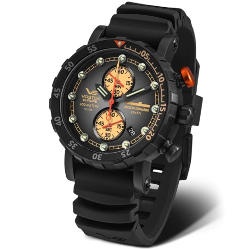 Мъжки ръчен часовник с кварцов механизъм - корпус от Стомана - Силиконова каишка - цвят Черен Кафяв