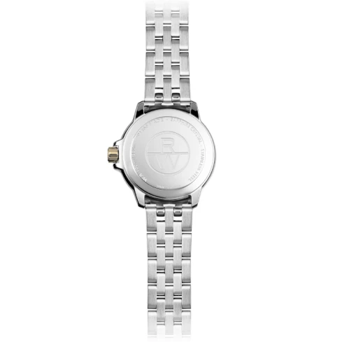 Дамски ръчен часовник с кварцов механизъм - корпус от Стомана - Стоманена верижка - цвят Син Злато