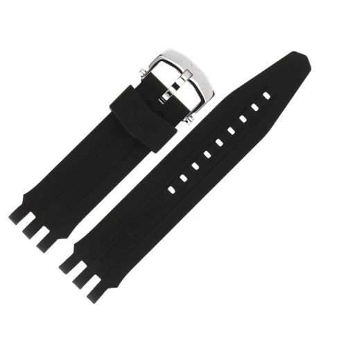 Мъжки ръчен часовник с кварцов механизъм - корпус от Стомана - Естествена кожа - цвят Черен Черен