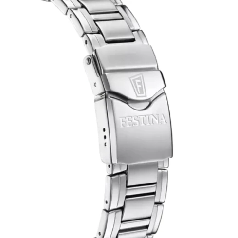 Мъжки ръчен часовник с кварцов механизъм - корпус от Стомана - Стоманена верижка - цвят Син Сив