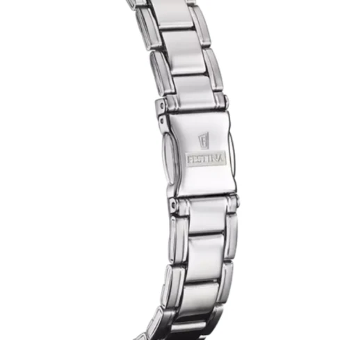 Дамски ръчен часовник с кварцов механизъм - корпус от Стомана - Стоманена верижка - цвят Син Сив