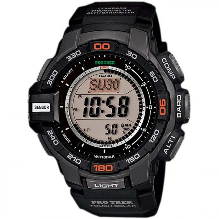 Мъжки ръчен часовник с кварцов механизъм - корпус от Полимер - Полимер - цвят Сив Черен