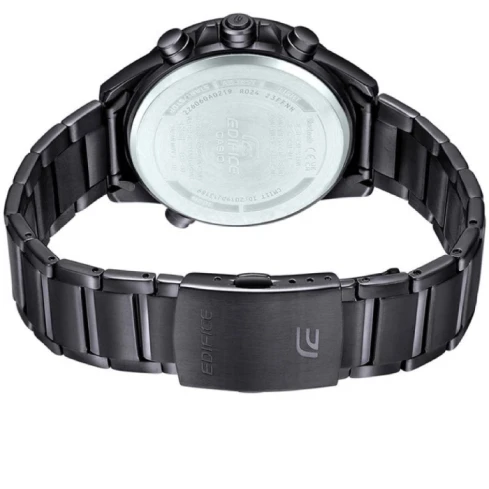 Мъжки ръчен часовник с кварцов механизъм - корпус от Стомана - Стоманена верижка - цвят Черен Черен