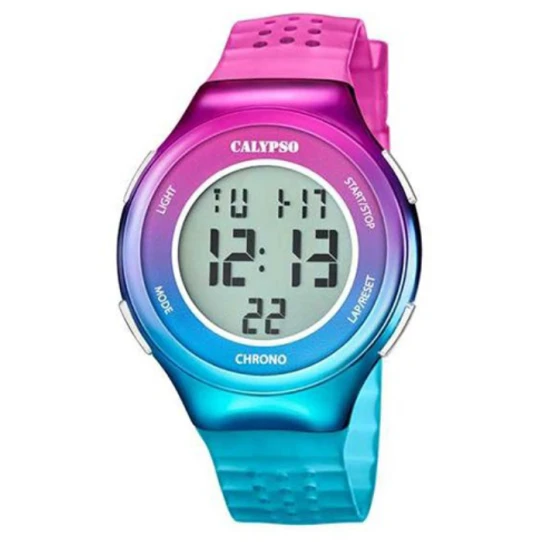 Унисекс ръчен часовник с кварцов механизъм - корпус от Полимер - Полимер - цвят Сив Розов