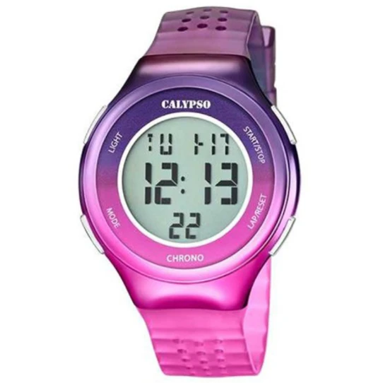 Дамски ръчен часовник с кварцов механизъм - корпус от Стомана - Полимер - цвят Сив Розов