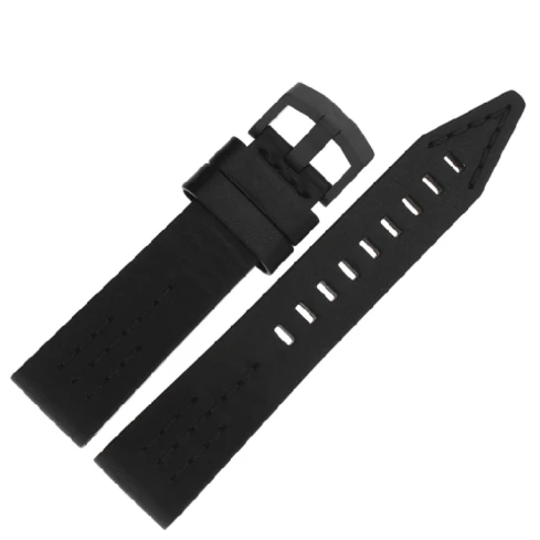 Мъжки ръчен часовник с автоматичен механизъм - корпус от Стомана - Естествена кожа - цвят Бежов Черен