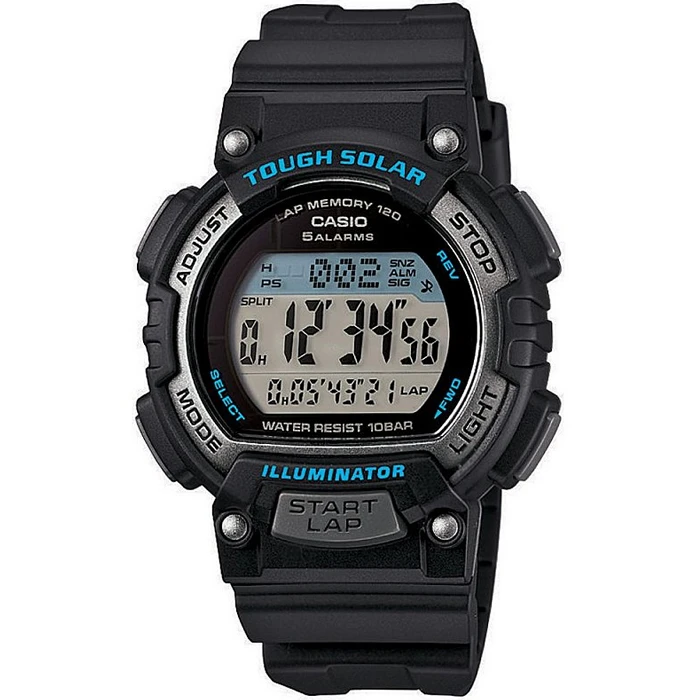 Мъжки ръчен часовник с кварцов механизъм - корпус от Полимер - Полимер - цвят Сив Черен