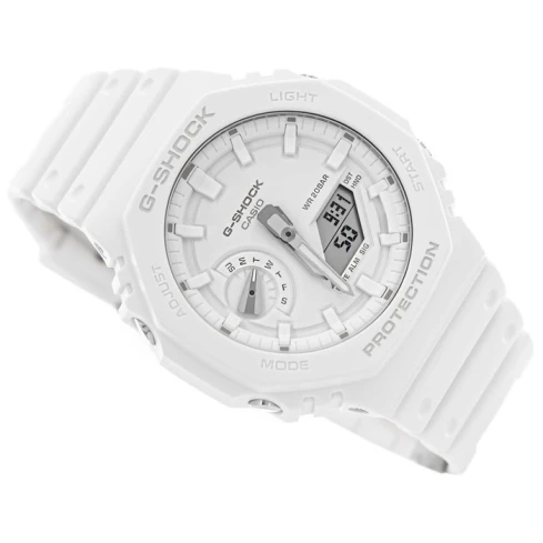 Мъжки ръчен часовник с кварцов механизъм - корпус от Полимер - Полимер - цвят Бял Бял