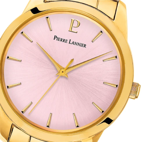 Дамски ръчен часовник с кварцов механизъм - корпус от Стомана - Стоманена верижка - цвят Розов Злато