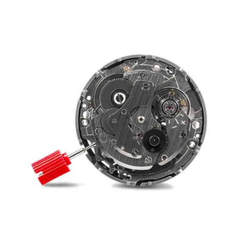 Мъжки ръчен часовник с автоматичен механизъм - корпус от Стомана - Естествена кожа - цвят Черен Черен