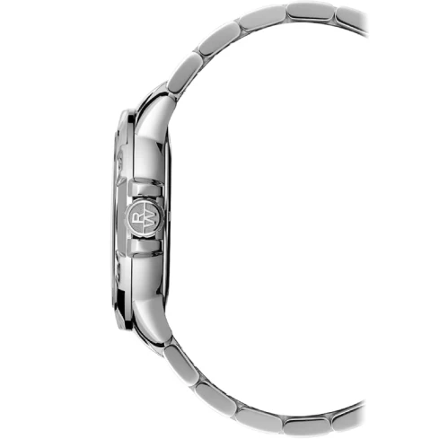 Мъжки ръчен часовник с кварцов механизъм - корпус от Стомана - Стоманена верижка - цвят Син Сив