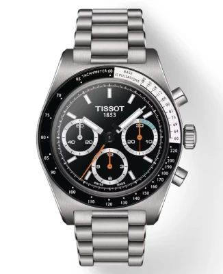 Мъжки ръчен часовник с механичен механизъм - корпус от Стомана - Стоманена верижка - цвят Черен Сив