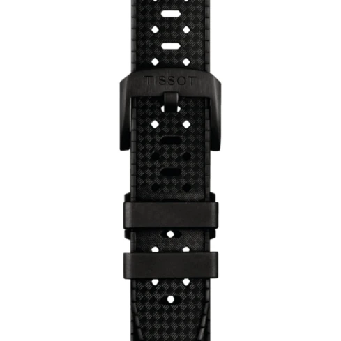 Мъжки ръчен часовник с автоматичен механизъм - корпус от Стомана - Каучук - цвят Син Черен