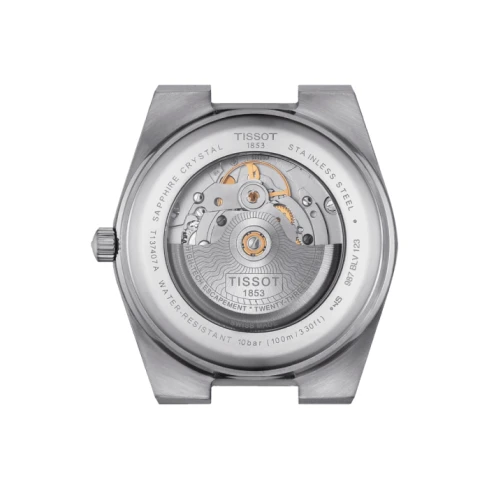 Мъжки ръчен часовник с автоматичен механизъм - корпус от Стомана - Стоманена верижка - цвят Зелен Сив