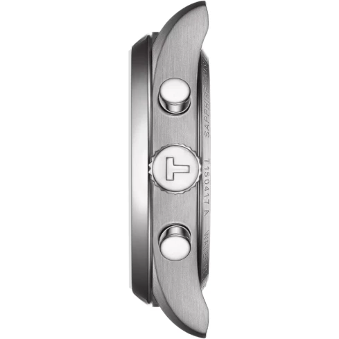 Мъжки ръчен часовник с кварцов механизъм - корпус от Стомана - Стоманена верижка - цвят Зелен Сив