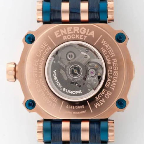 Мъжки ръчен часовник с автоматичен механизъм - корпус от Стомана - Естествена кожа - цвят Бежов Син