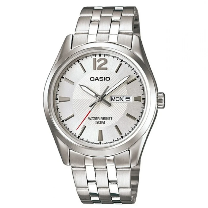 Мъжки ръчен часовник с кварцов механизъм - корпус от Стомана - Стоманена верижка - цвят Сив Сив