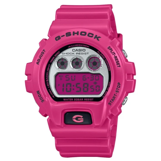 Мъжки ръчен часовник с кварцов механизъм - корпус от Полимер - Полимер - цвят Розов Розов