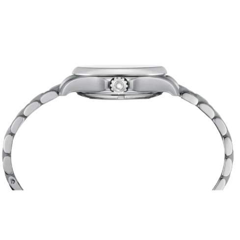 Дамски ръчен часовник с автоматичен механизъм - корпус от Стомана - Стоманена верижка - цвят Син Сив