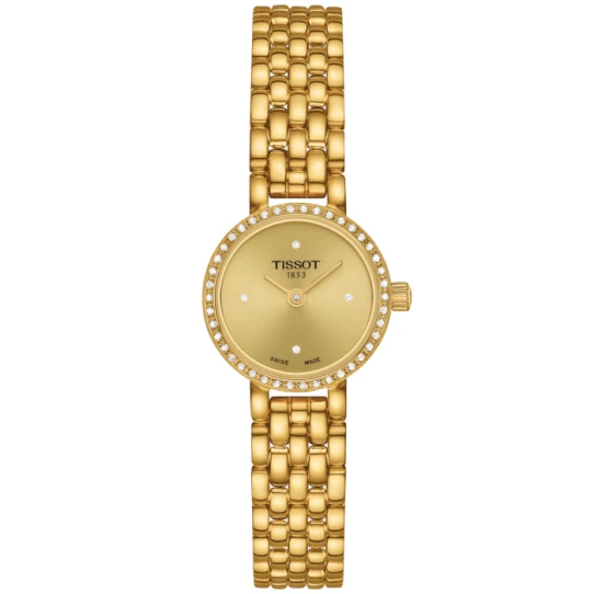 Дамски ръчен часовник с кварцов механизъм - корпус от Стомана - Стоманена верижка - цвят Злато Злато