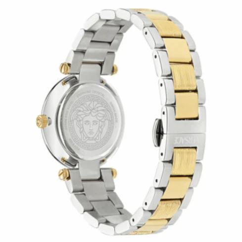 Дамски ръчен часовник с кварцов механизъм - корпус от Стомана - Стоманена верижка - цвят Злато Злато