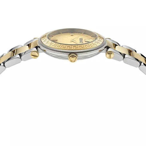 Дамски ръчен часовник с кварцов механизъм - корпус от Стомана - Стоманена верижка - цвят Злато Злато