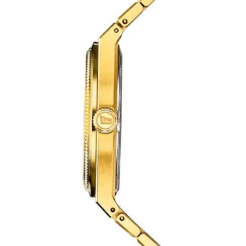 Мъжки ръчен часовник с кварцов механизъм - корпус от Стомана - Стоманена верижка - цвят Сребрист Злато