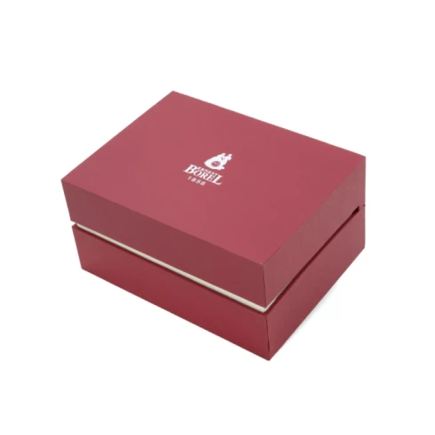 Дамски ръчен часовник с кварцов механизъм - корпус от Стомана - Естествена кожа - цвят Бял Червен