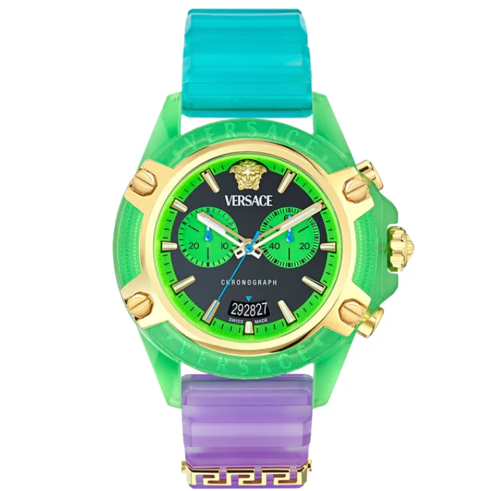 Унисекс ръчен часовник с кварцов механизъм - корпус от Стомана - Полимер - цвят Черен Дъга