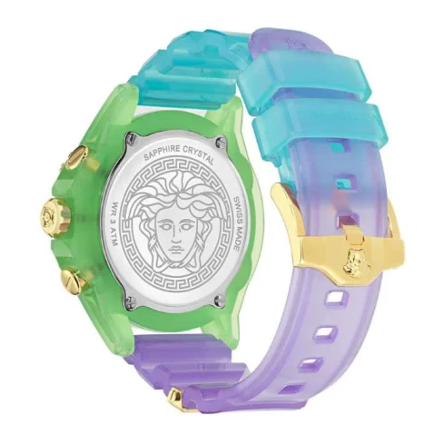 Унисекс ръчен часовник с кварцов механизъм - корпус от Стомана - Полимер - цвят Черен Дъга