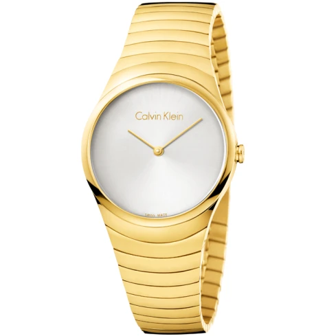 Дамски ръчен часовник с кварцов механизъм - корпус от Стомана - Стоманена верижка - цвят Сребрист Злато