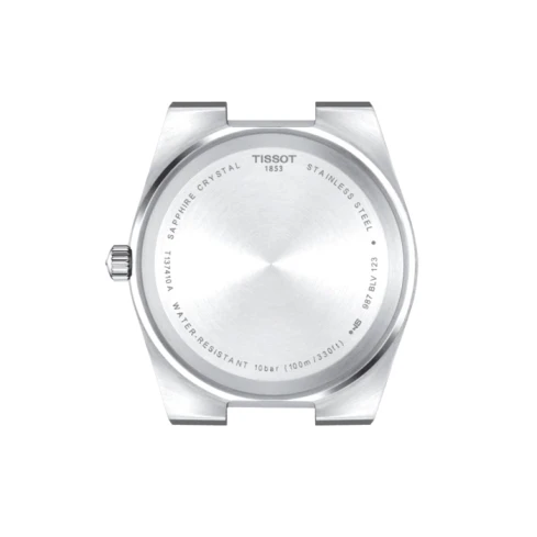 Мъжки ръчен часовник с кварцов механизъм - корпус от Стомана - Стоманена верижка - цвят Син Сив