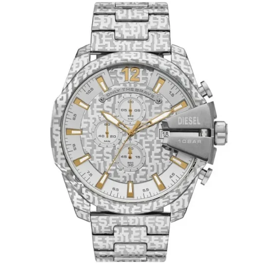 Мъжки ръчен часовник с кварцов механизъм - корпус от Стомана - Стоманена верижка - цвят Сив