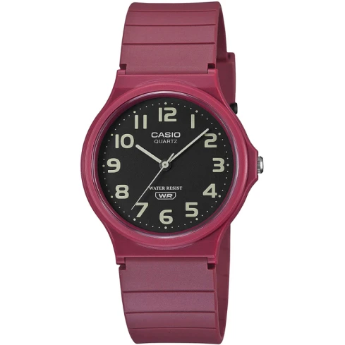 Дамски ръчен часовник с кварцов механизъм - корпус от Полимер - Полимер - цвят Черен Червен