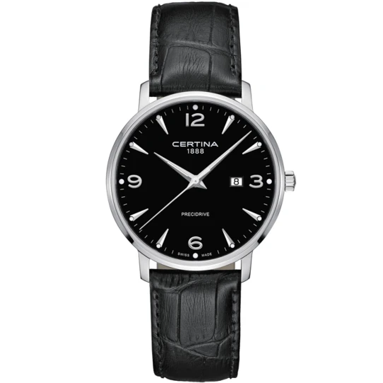 Мъжки ръчен часовник с кварцов механизъм - корпус от Стомана - Стоманена верижка - цвят Черен Черен