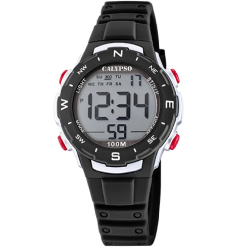 Унисекс ръчен часовник с кварцов механизъм - корпус от Полимер - Полимер - цвят Сив Черен